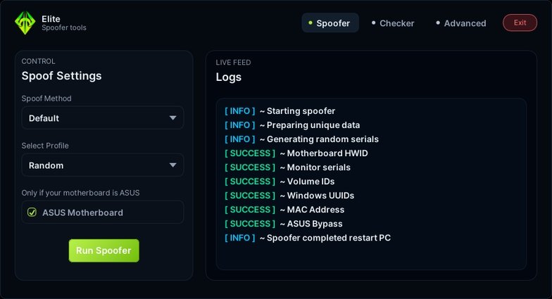 Обновлён чит Elite Permanent для HWID SPOOFER